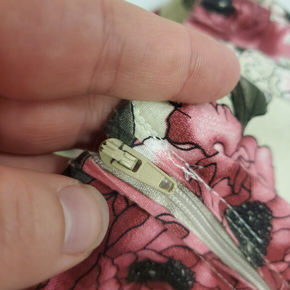 Vintage Peep Studio Womens Strapless Floral Mini Dress Size 7 Romantic Bias Y2K - Picture 9 of 11